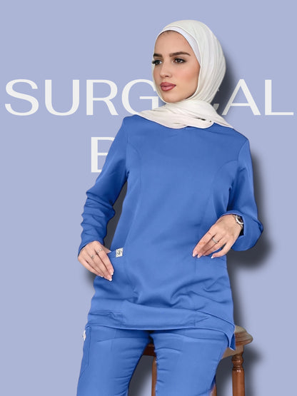 Surgical Blue Long Sleeves scrubs