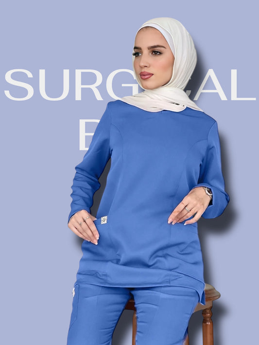 Surgical Blue Long Sleeves scrubs
