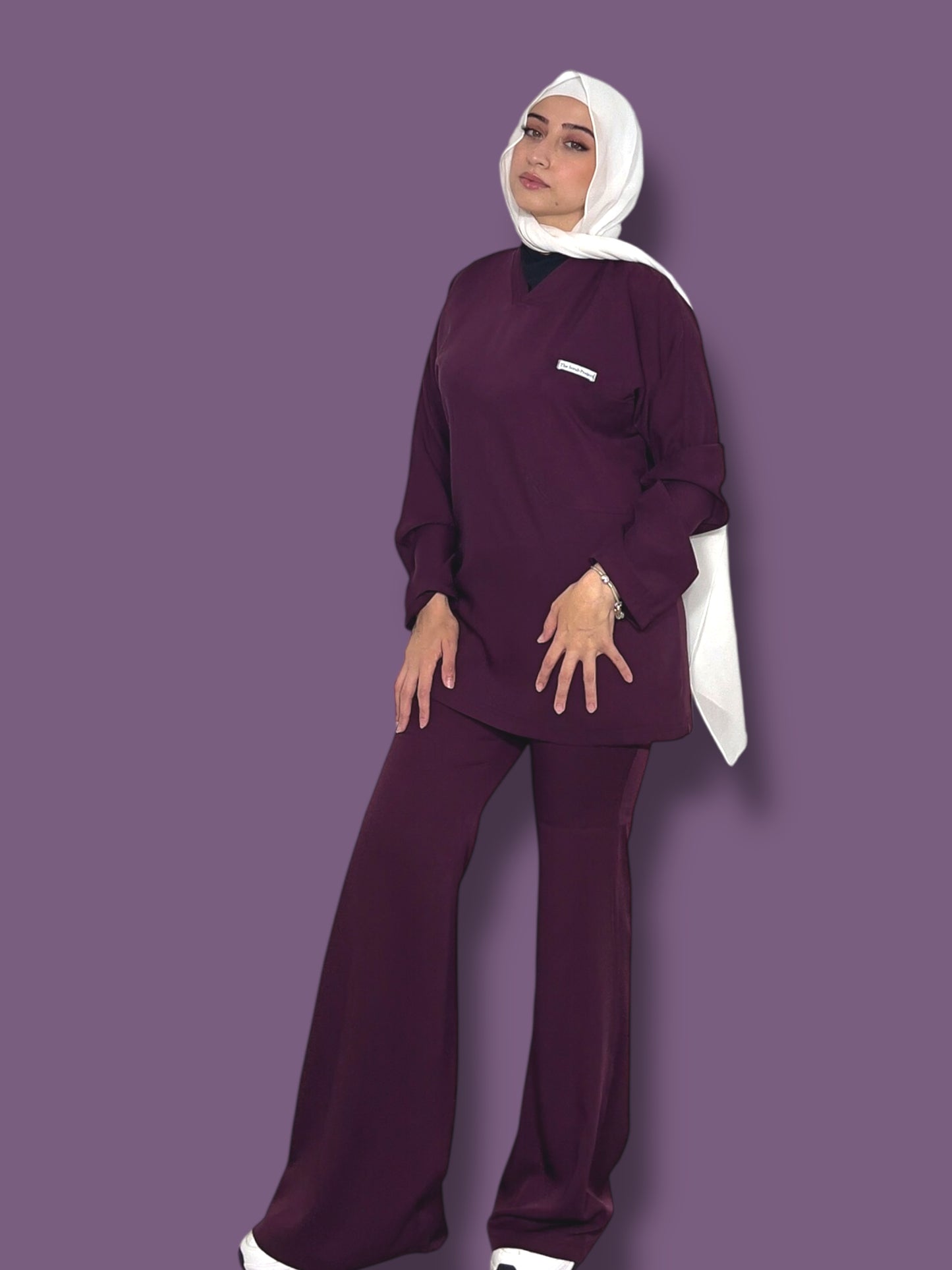 Grapy long sleeves effortless elegance line scrubs