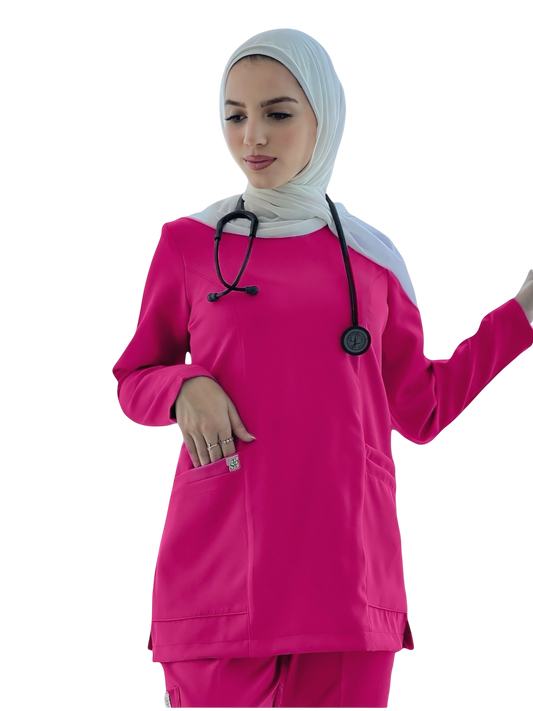 Berry Blush Long Sleeves scrubs