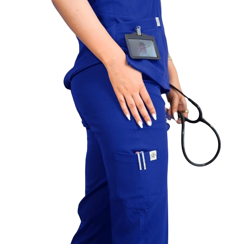 Royal blue scrubs