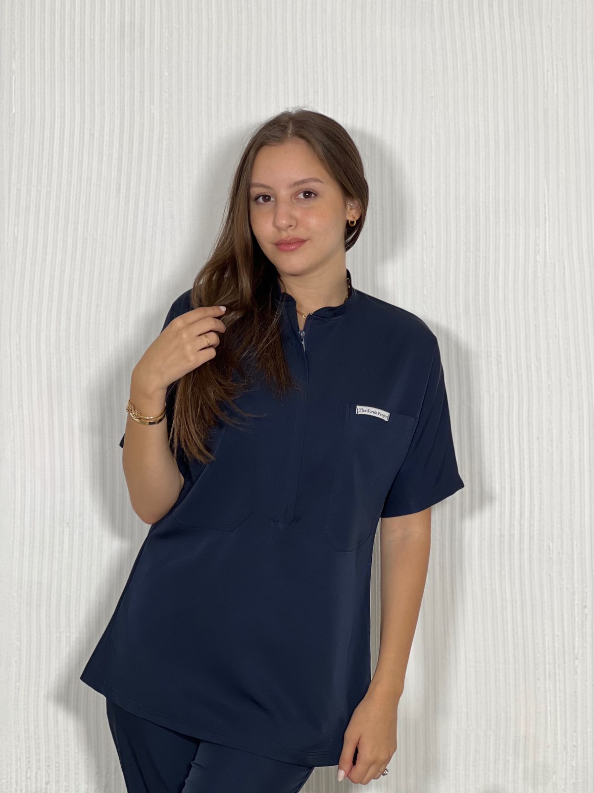 Navy Blue Pocket Perfection line scrubs